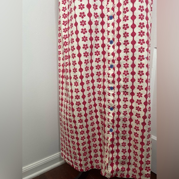 BURU X BISBY Pink Floral Button Down Back Maxi Dress - Picture 8 of 9